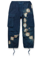 STORY MFG. - Peace Resist-Dyed Organic Cotton Cargo Trousers - Blue