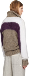 Magliano Gray & Purple Sestola Knit Sweater