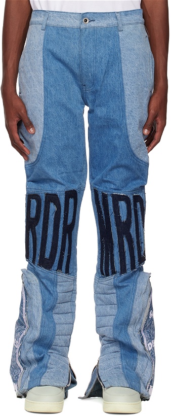 Photo: Who Decides War by MRDR BRVDO Blue Moto Jeans