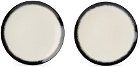 Ann Demeulemeester Off-White & Black Serax Edition Dé Desert Plate Set