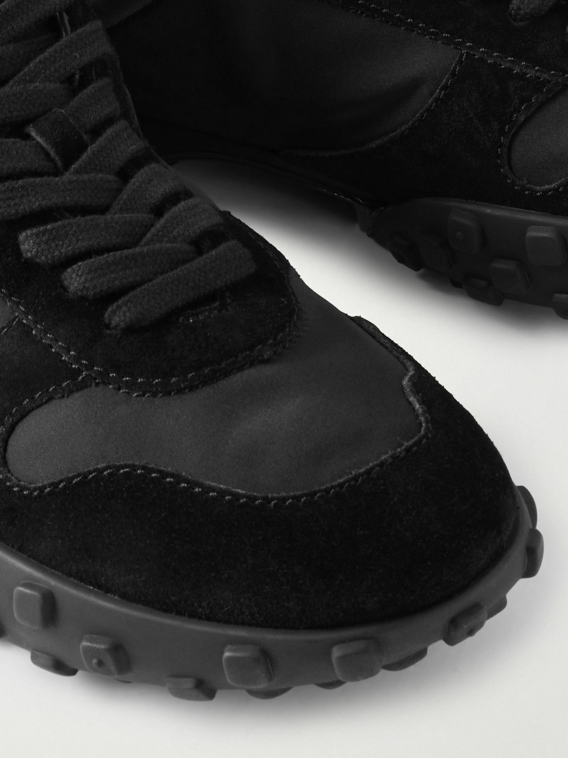 Jil Sander - Suede and Leather-Trimmed Nylon Sneakers - Black