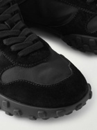 Jil Sander - Suede and Leather-Trimmed Nylon Sneakers - Black