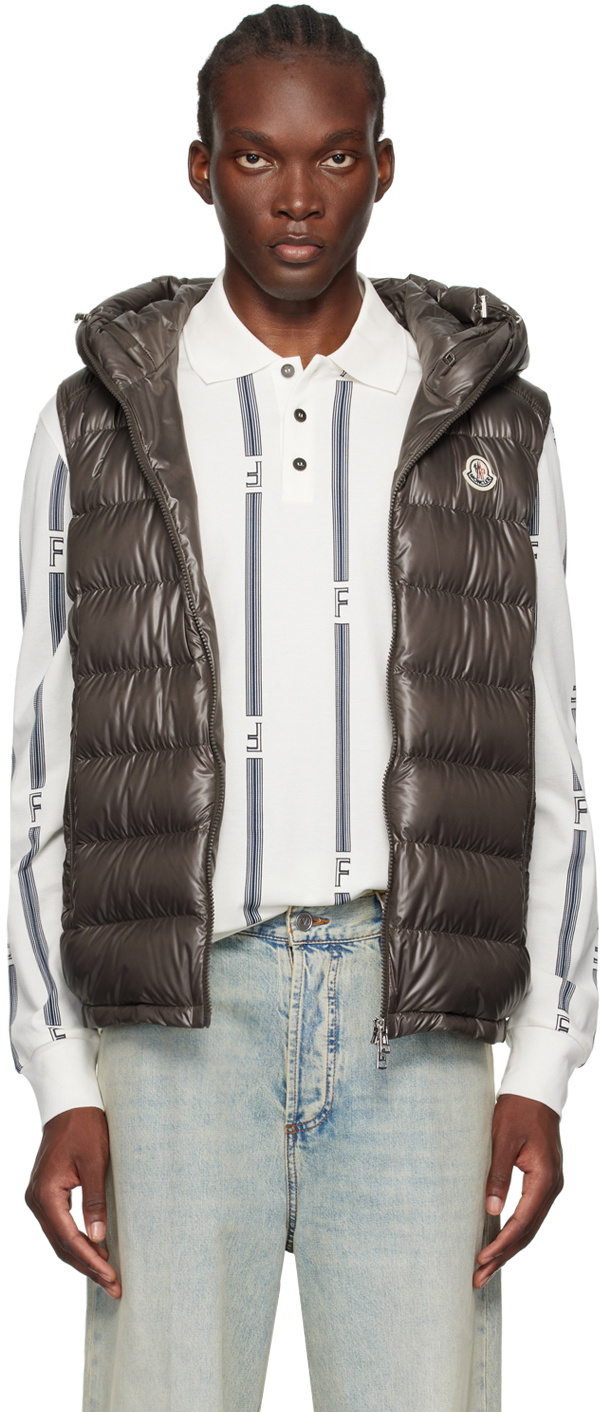 Moncler Brown Barant Down Vest Moncler