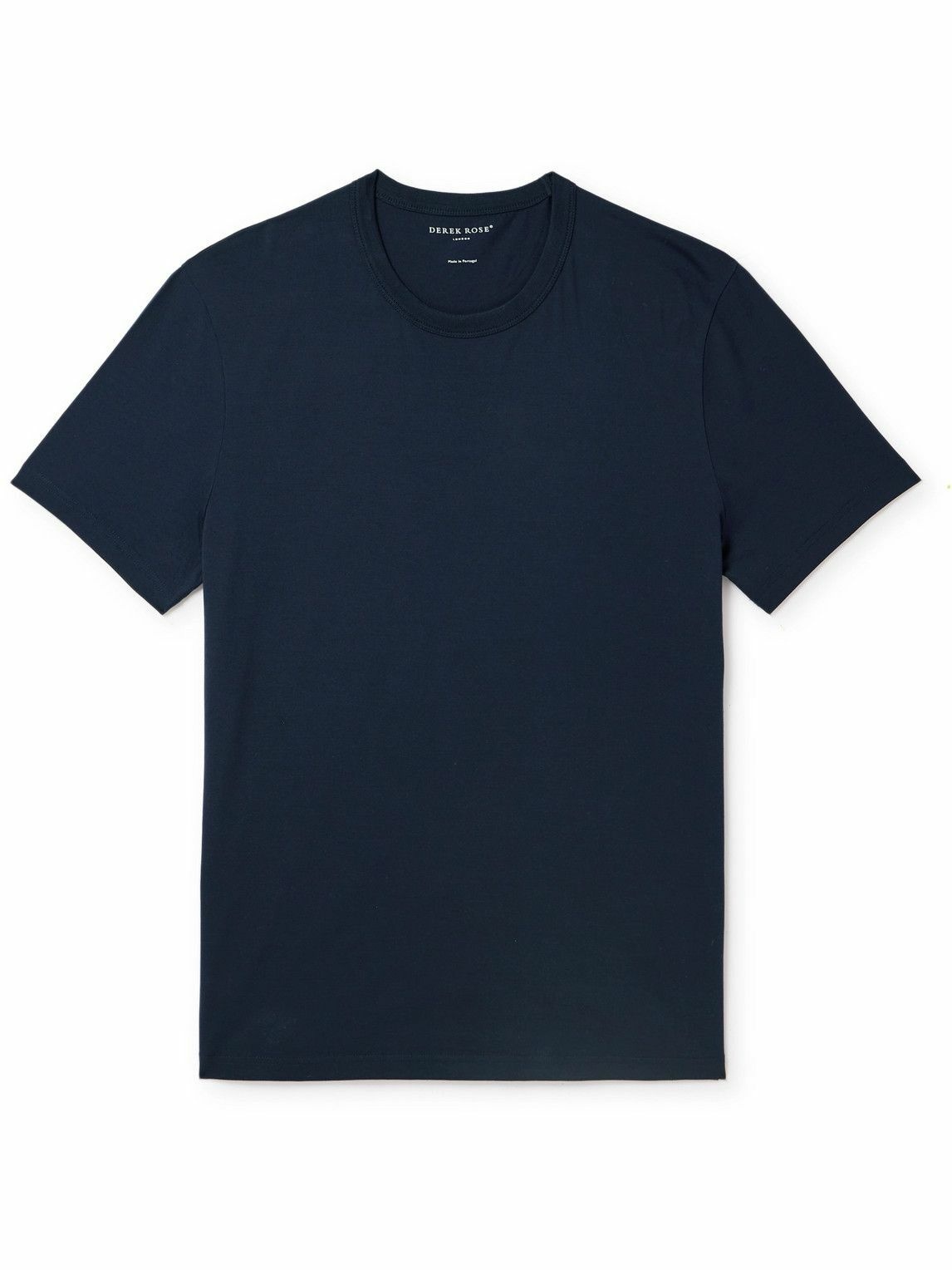 Photo: Derek Rose - Barny 2 Cotton-Jersey T-Shirt - Blue