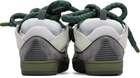 Lanvin Gray Curb Snake Sneakers