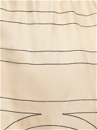 TOTEME - Monogram Embroidered Silk Pajama Shorts