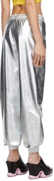 Stella McCartney Silver Shiny Metallic Trousers