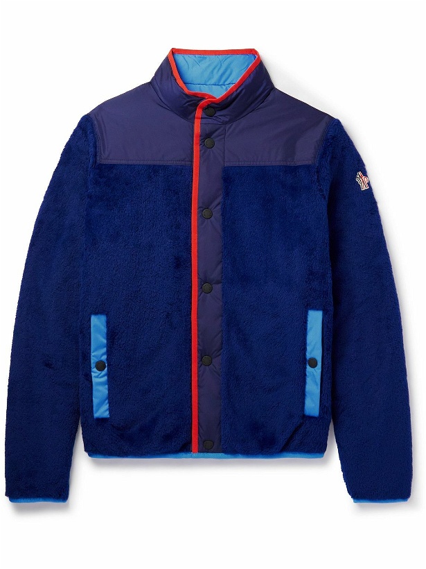 Photo: Moncler Grenoble - Reversible Shell and Fleece Down Jacket - Blue