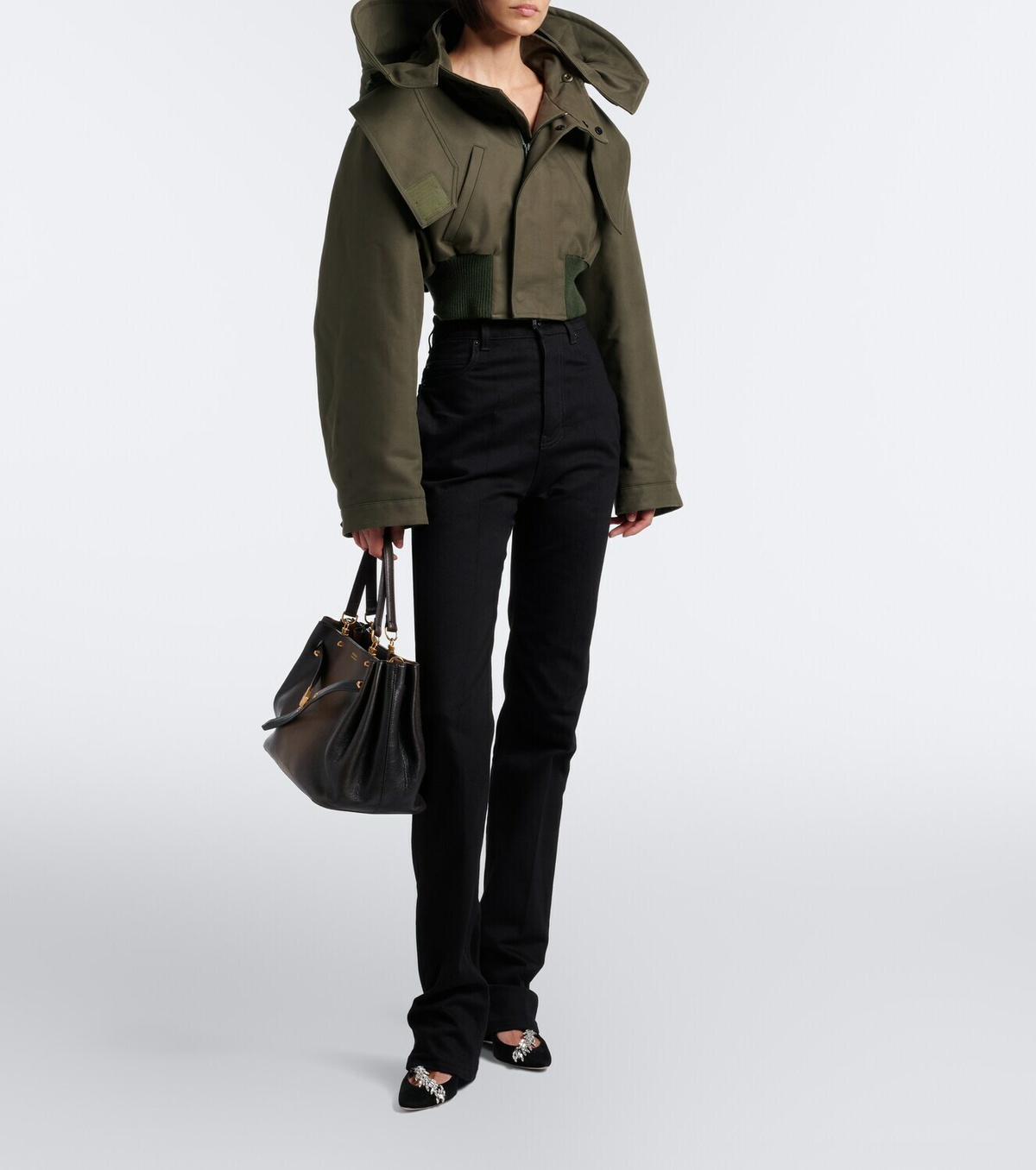 Balenciaga Cropped cotton jacket