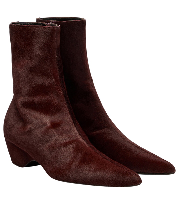 Photo: Khaite Sybil calf hair ankle boots
