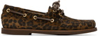 Gianvito Rossi Brown Vandée Boat Shoes