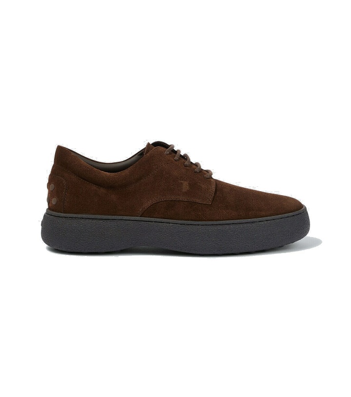 Photo: Tod's Gommino suede Derby shoes