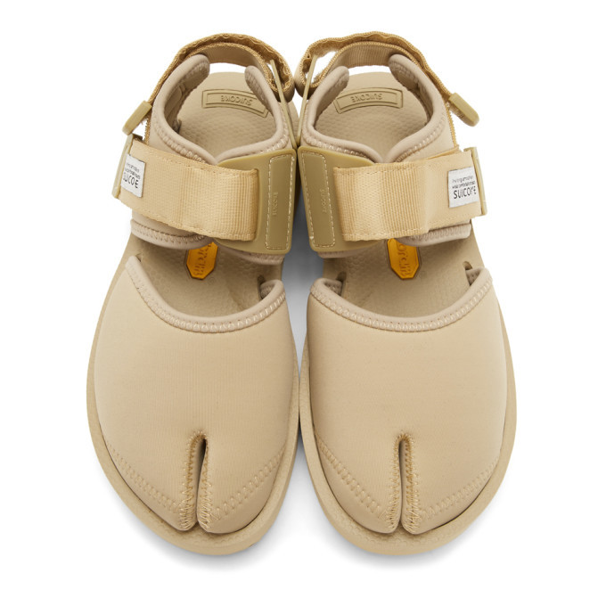 Suicoke Beige Bita-V Sandals Suicoke