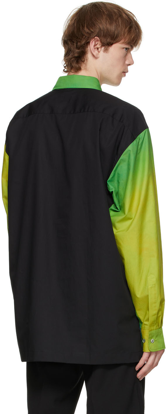 DRIES VAN NOTEN LEN LYE プリントシャツ Dries Van Noten Black and Pink Len Lye Edition Graphic Short