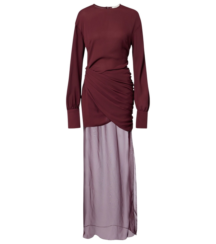 Photo: Nensi Dojaka Davina draped maxi dress