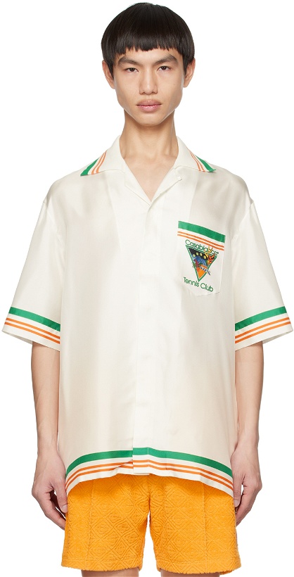 Photo: Casablanca White Tennis Club Icon Shirt