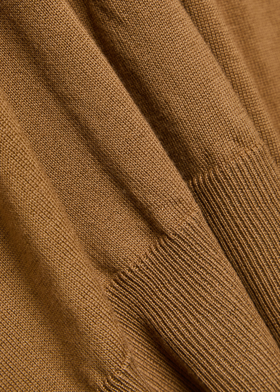 Aurélien Wool Polo Shirt Caramel