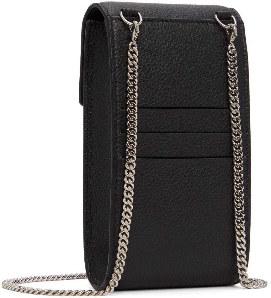 Jimmy Choo Black Madeline Phone Holder Bag