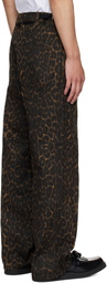Andersson Bell Brown Crossover Carpenter Wide Leg Jeans