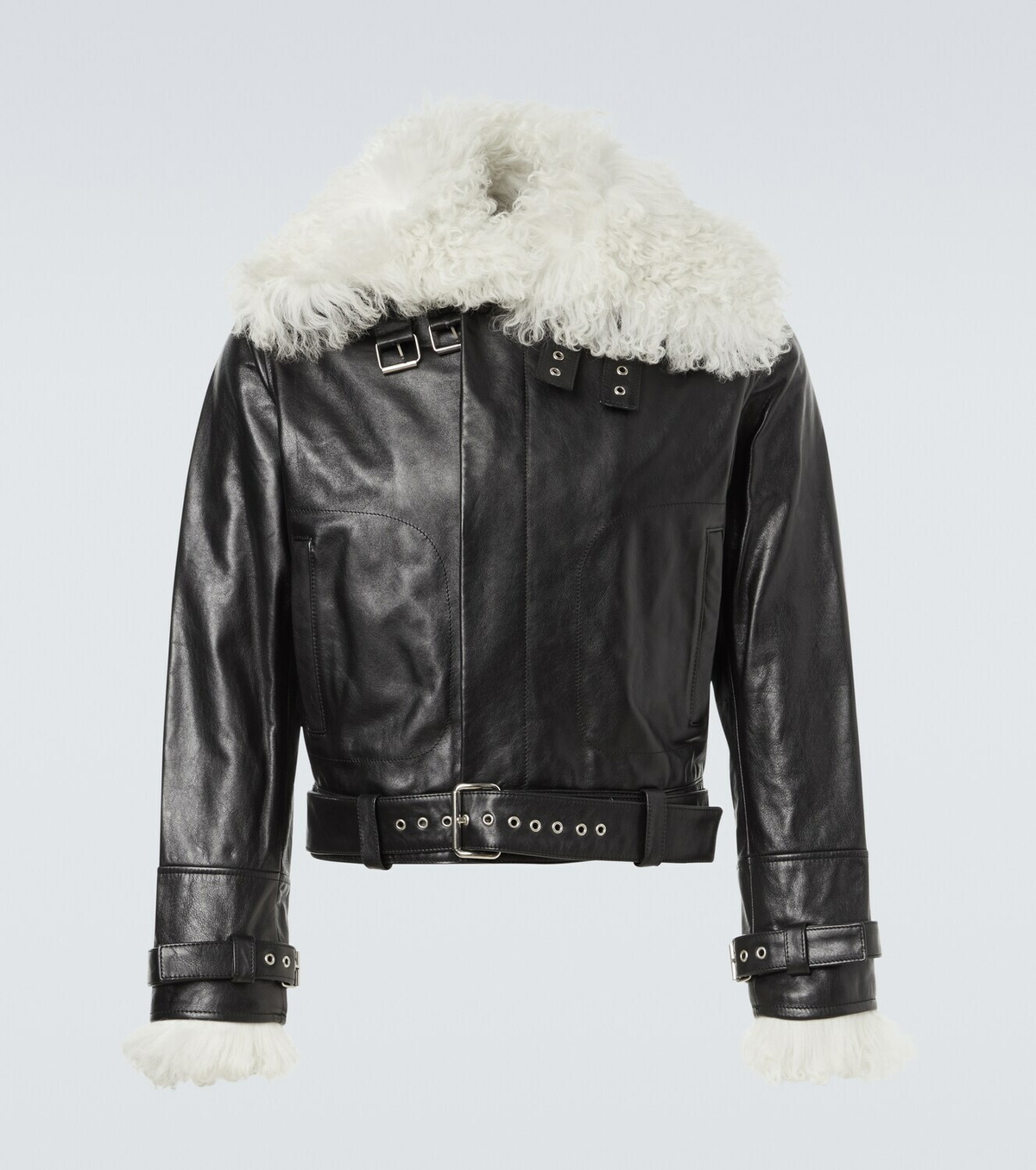Wales Bonner Bridge leather jacket