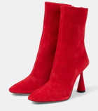 Aquazzura Amore 95 suede ankle boots
