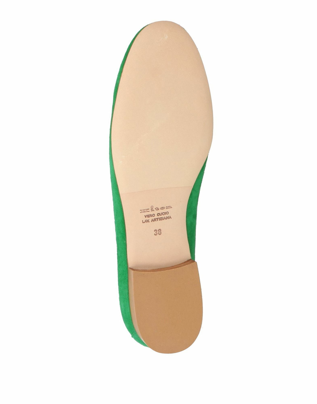 Kiton Womens Loafers in Green