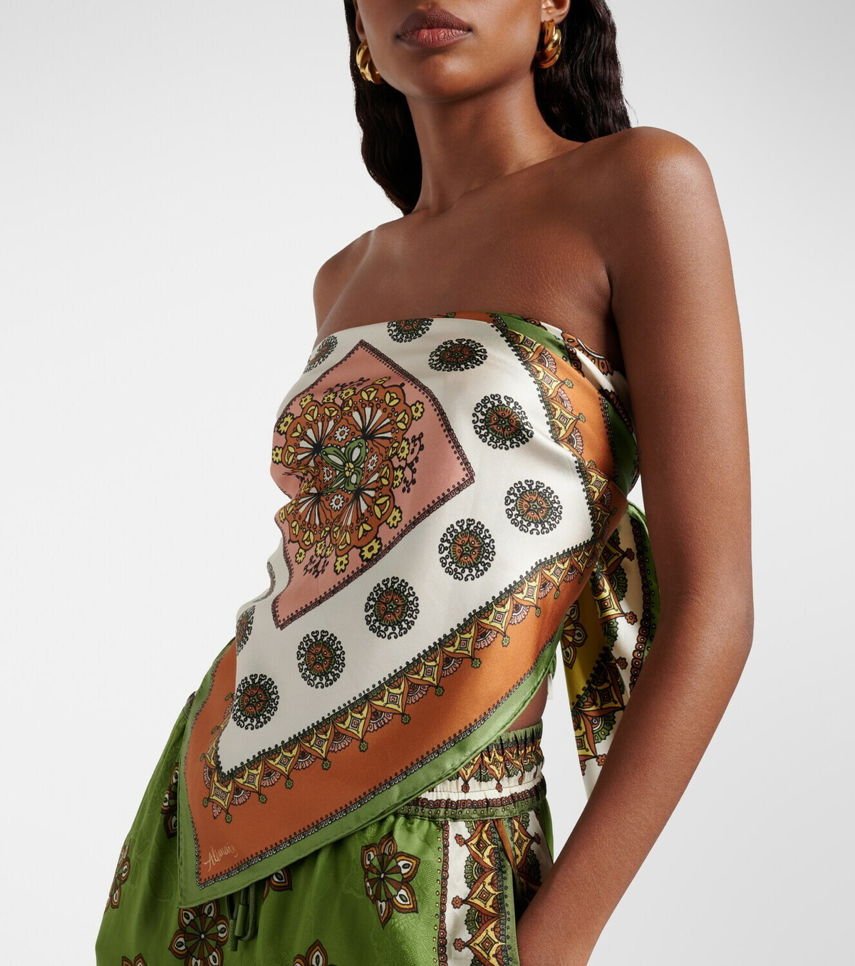 Alémais Contina Tiles silk scarf