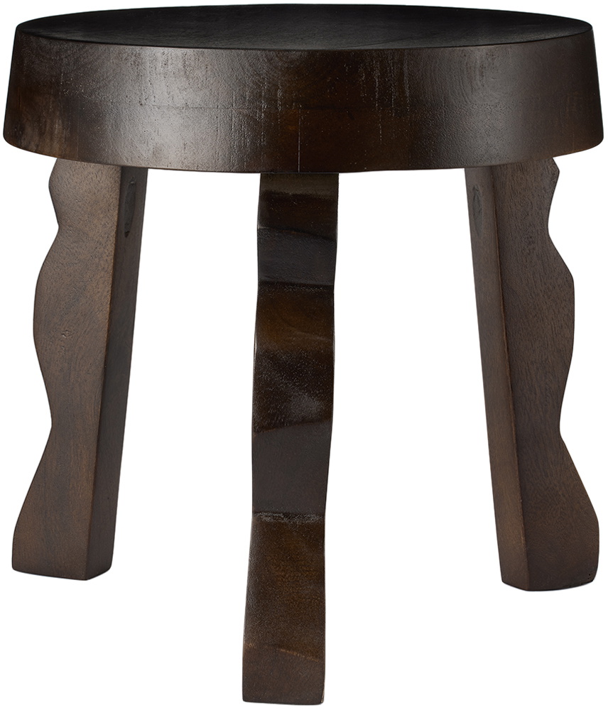 ferm LIVING Brown Faye Stool