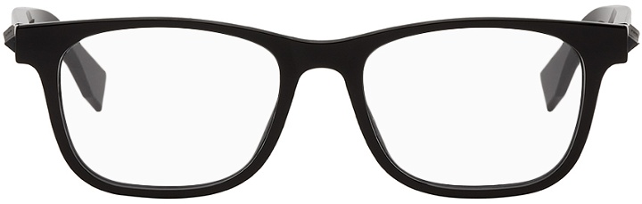 Photo: Fendi Black Acetate Rectangular Glasses
