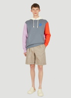 Colour Block Hooded Sweatshirt in Multicolour