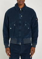 Stone Island Padded Corduroy Jacket Indigo