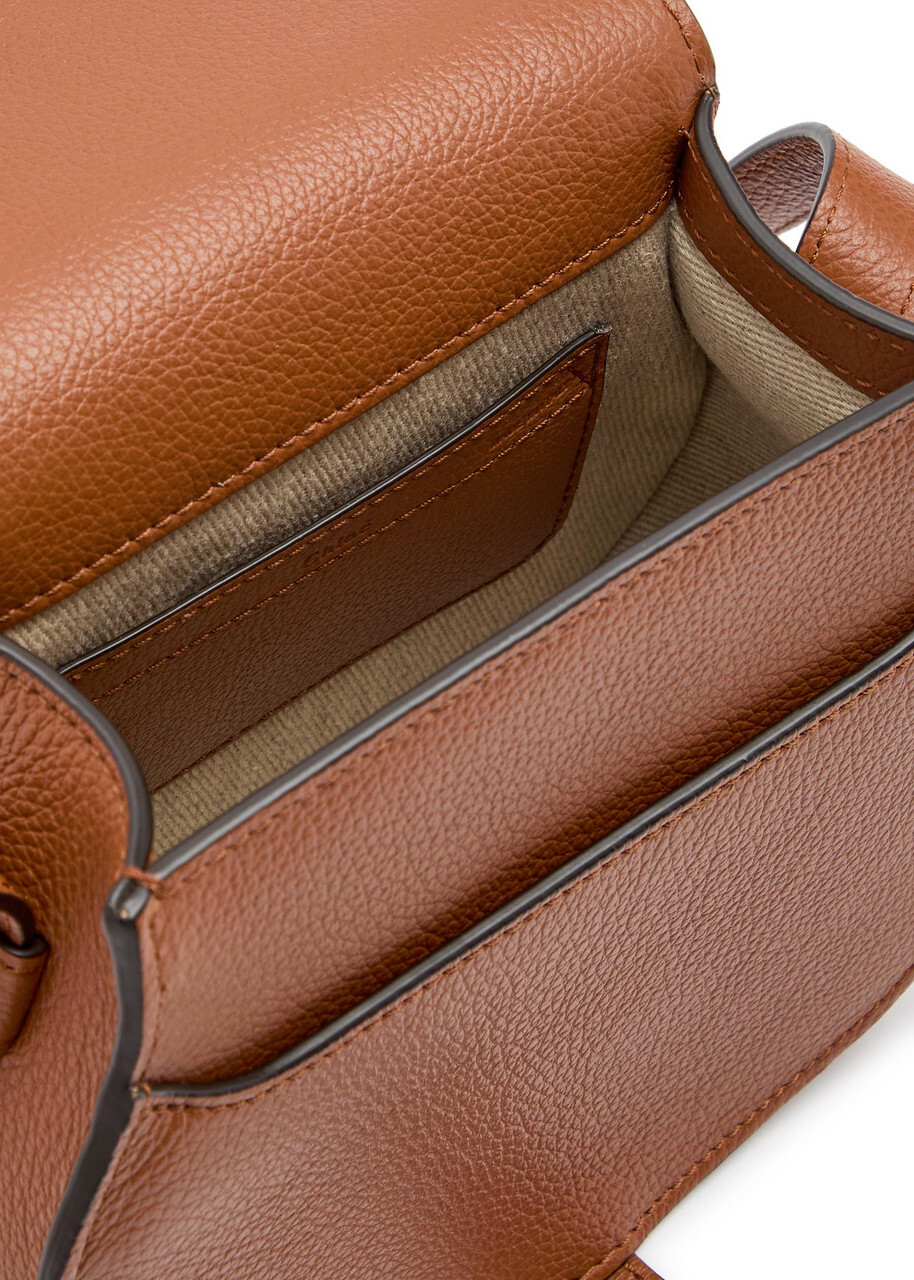 Chloe Marcie Small Grained Leather Saddle bag - Tan - One Size