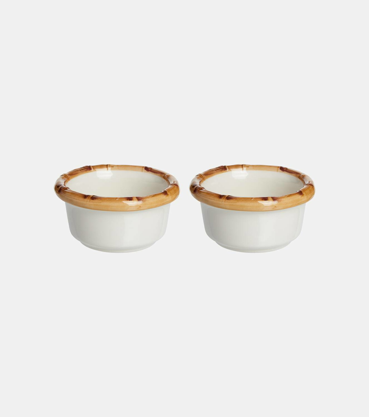 Les-Ottomans Bamboo set of 2 ceramic bowls