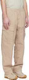 Stone Island Beige 3100020 Stretch Organic Cotton Twill Cargo Pants