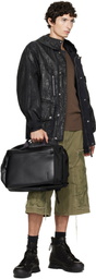 master-piece Black Slick ver. 2WAY Leather Backpack