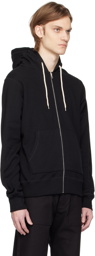 Naked & Famous Denim Black Zip Hoodie