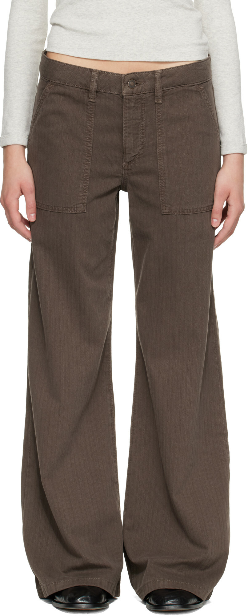 JEANERICA Brown Guell Trousers
