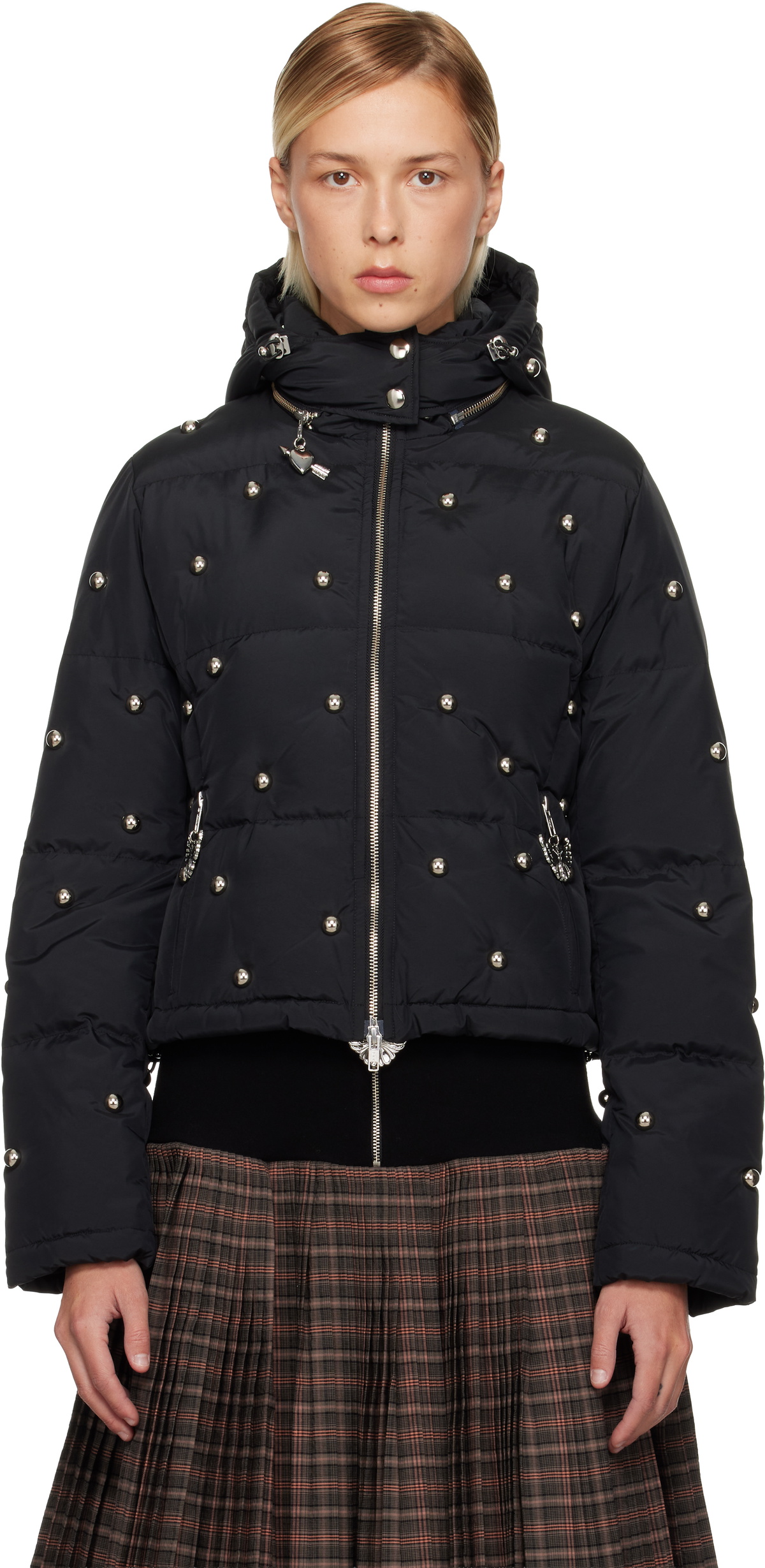 Chopova Lowena Black Fallout Down Jacket