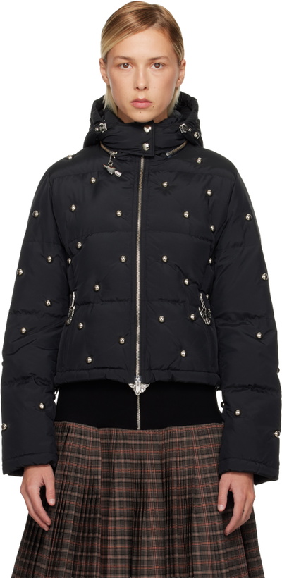 Photo: Chopova Lowena Black Fallout Down Jacket
