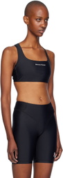 District Vision Black Twin Layer Medium Support Sport Bra