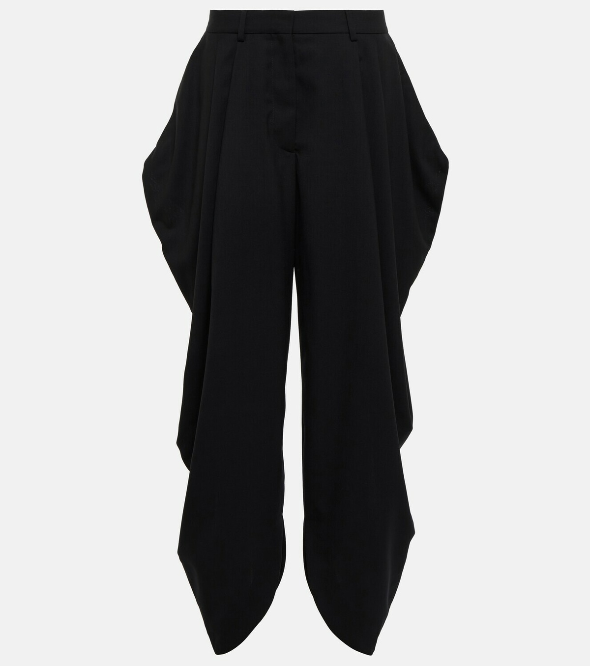 Loewe High-rise draped wool pants Loewe