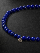 Sydney Evan - Small Hamsa Gold, Lapis Lazuli, Diamond and Enamel Beaded Bracelet