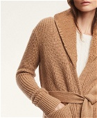 Brooks Brothers Women's Camel Hair Belted Cardigan