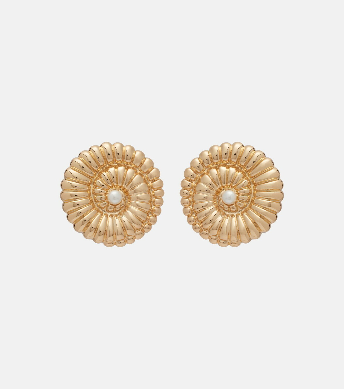 Self-Portrait Faux pearl-embellished earrings