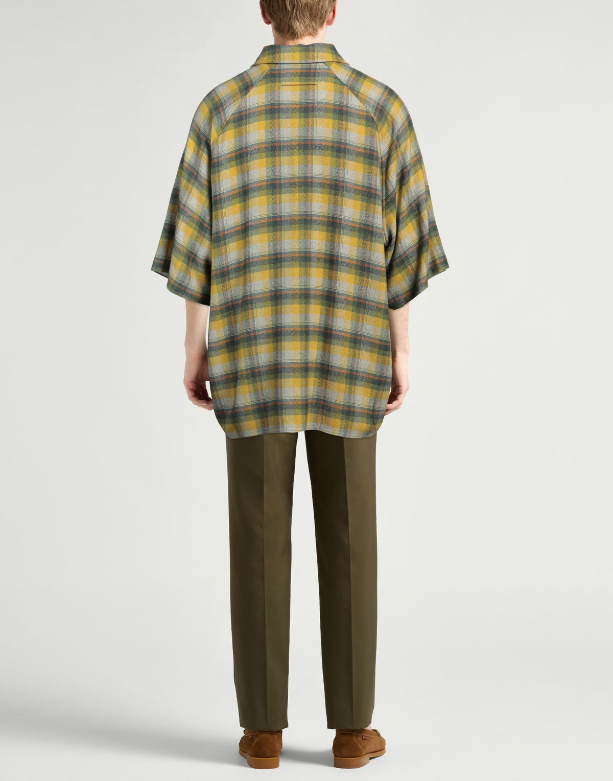 Zegna Mens Shirt in Yellow