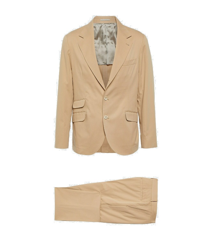 Photo: Brunello Cucinelli Cotton and cashmere gabardine suit