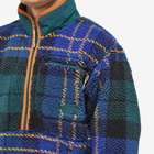 The North Face Men's Jacquard Extreme Pile Pullover in Ponderosa Green Halfdome Plaid