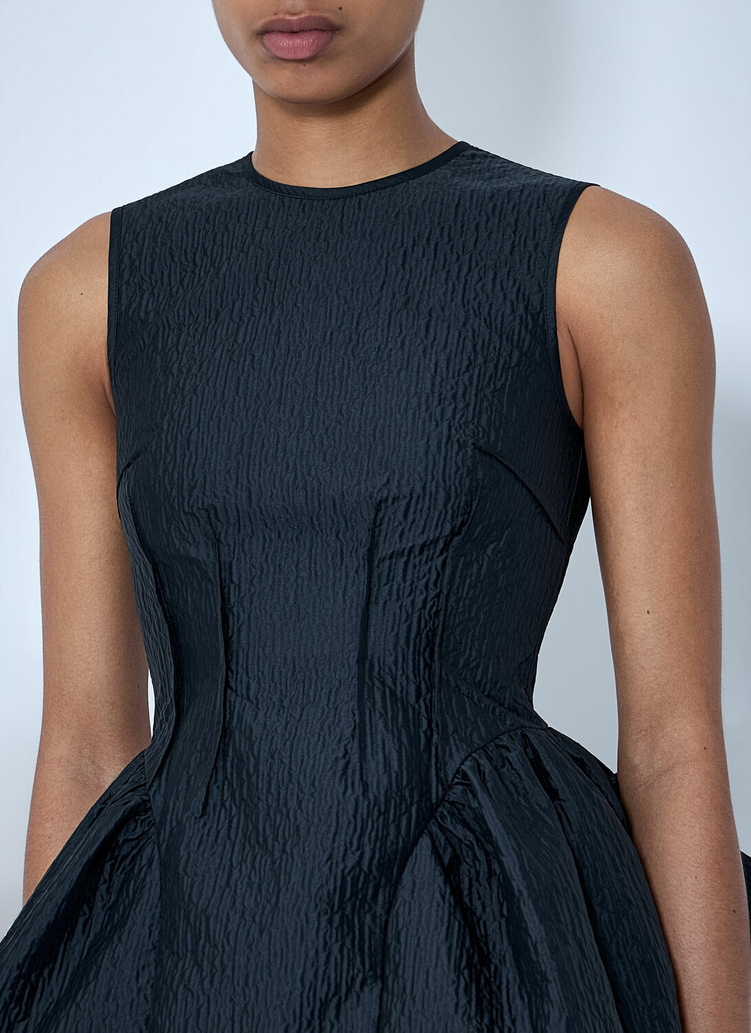 Cecilie Bahnsen CBdaimi Stria Matelassé Peplum Top