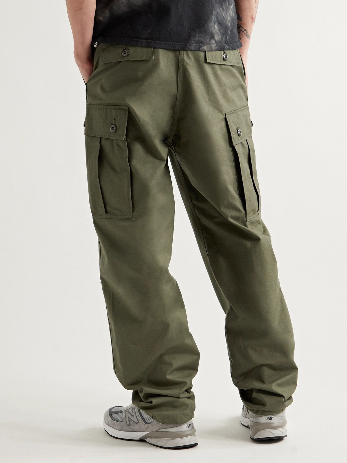 THE REAL MCCOY'S - Cotton-Poplin Cargo Trousers - Green The Real