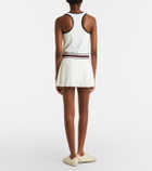 Tory Burch Striped pleated tennis skirt